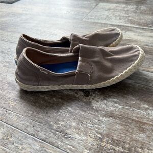 2 for $20 sale: Keds brown slip on shoes Chillax A-Line Jute taupe - 6.5